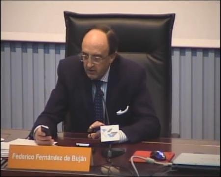Federico Fern&aacute;ndez de Buj&aacute;n, catedr&aacute;tico de Dereito Romano da UNED.